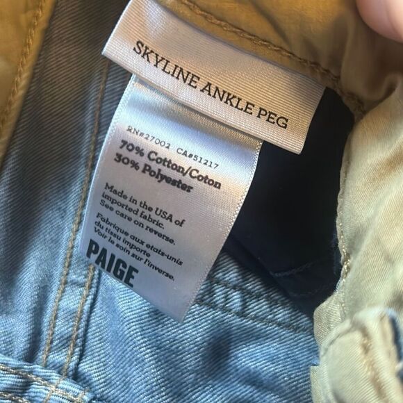 Paige skyline‎ ankle peg super rebellious jeans size 26 - Picture 7 of 8